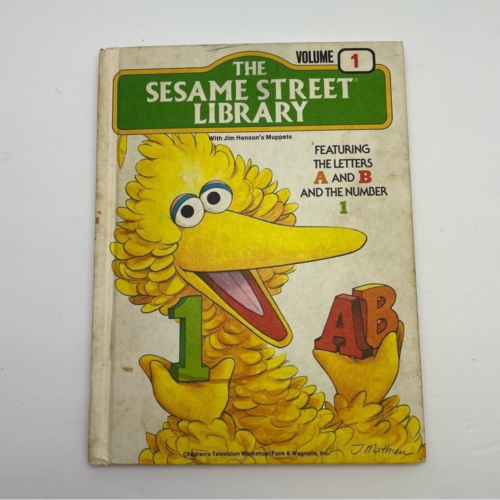 Vintage Hard Cover Volume 1 The Sesame Street Library